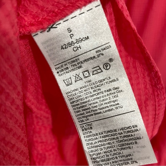 Banana Republic Pink Gingham Peplum Tank Top Sz S - Picture 8 of 11